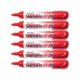 Mon Ami Lot 6 marqueurs Sigmaflo pour tableau blanc, pointe ogive,encre liquide Rouge
