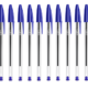 Lot 10 Stylo Bic Original Cristal Bleu 1 mm